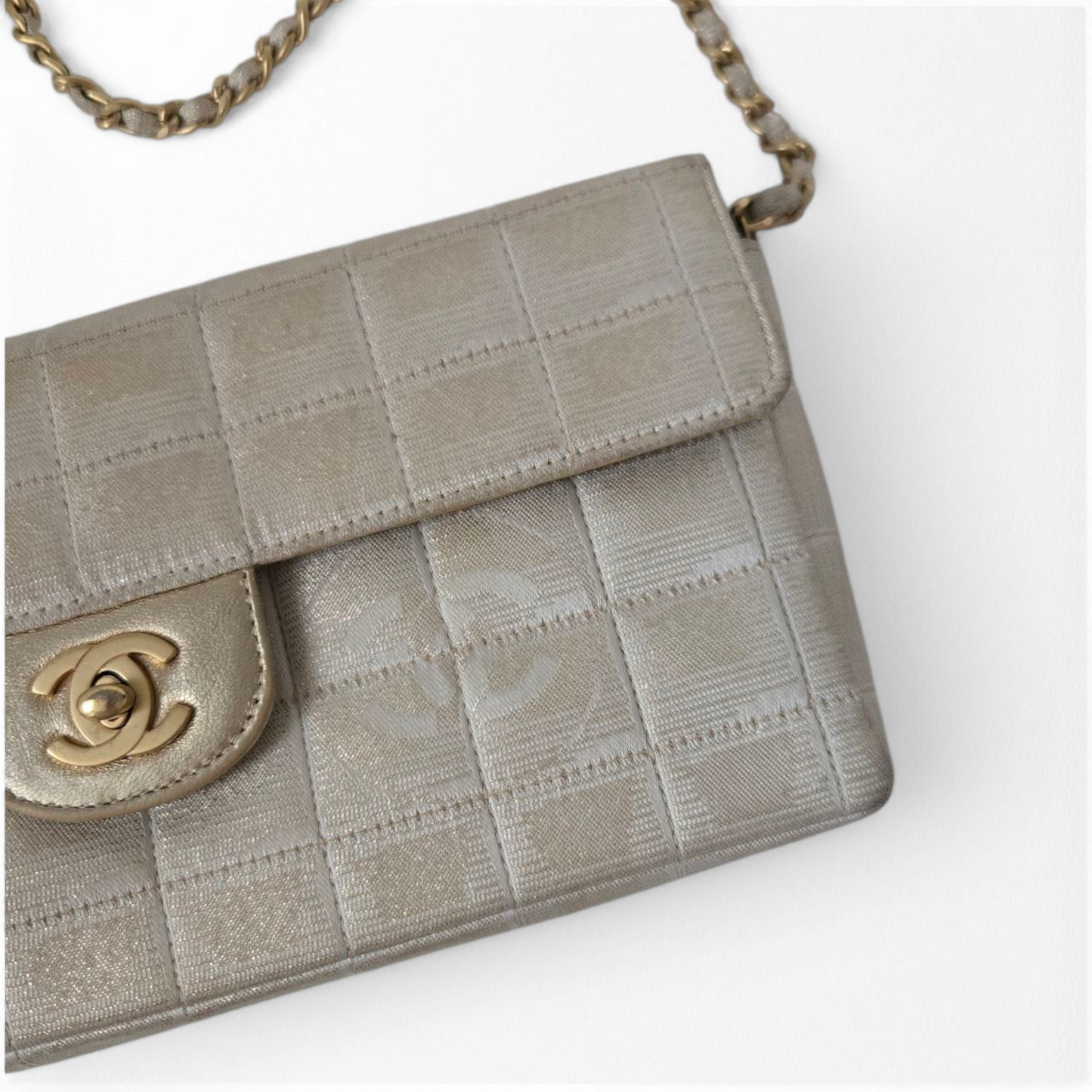 Chanel East West Chocolate Bar Bag