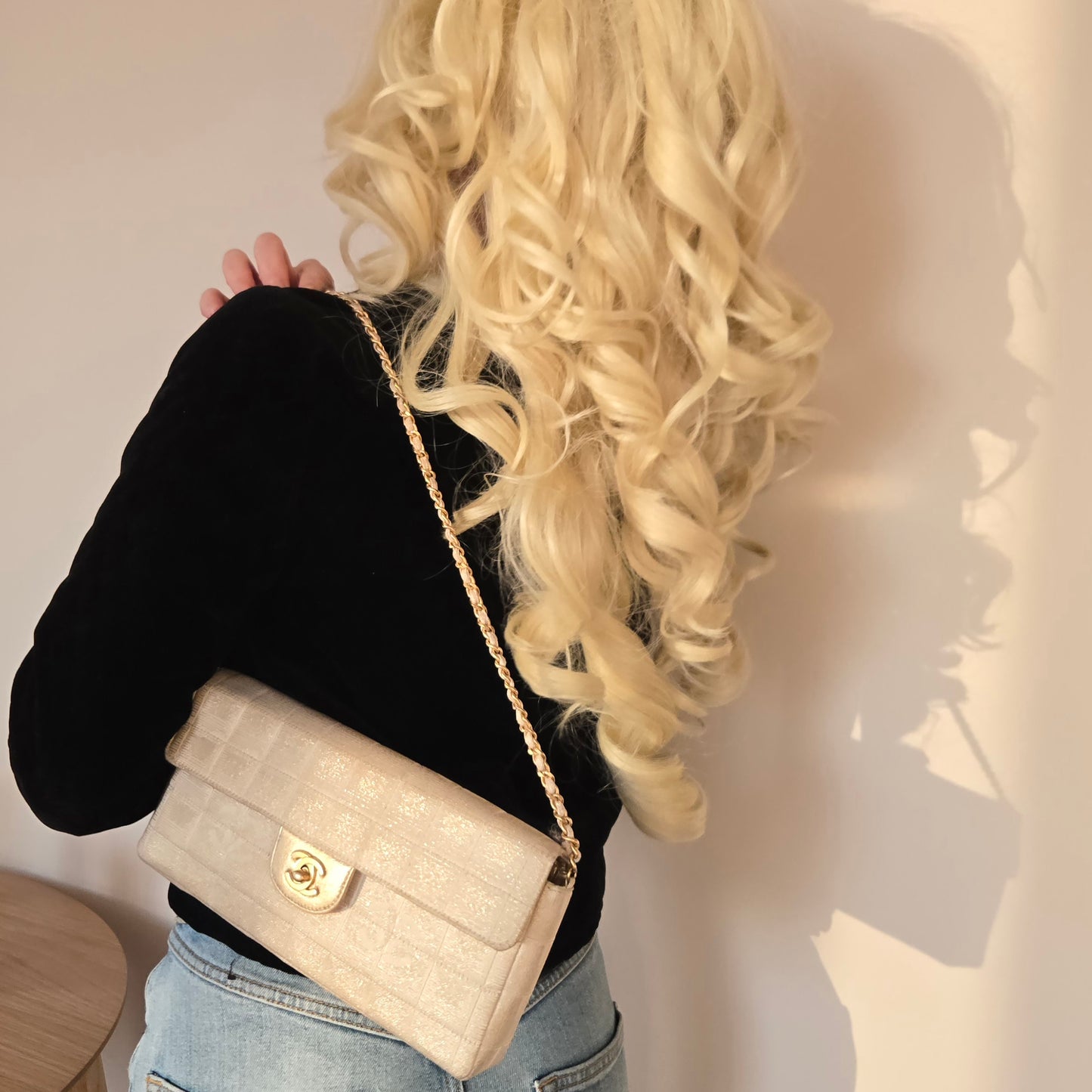 Chanel East West Chocolate Bar Bag