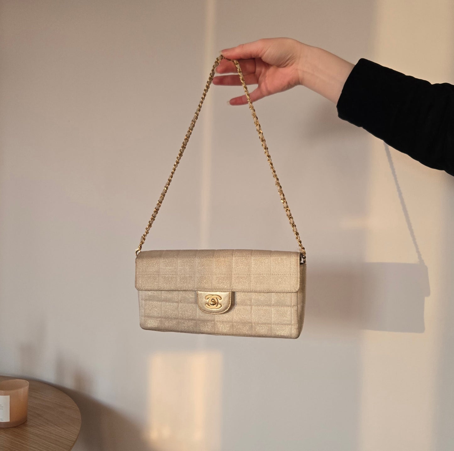 Chanel East West Chocolate Bar Bag