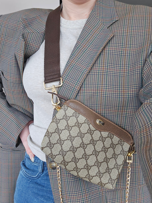 Gucci Upcycled Brown Purse