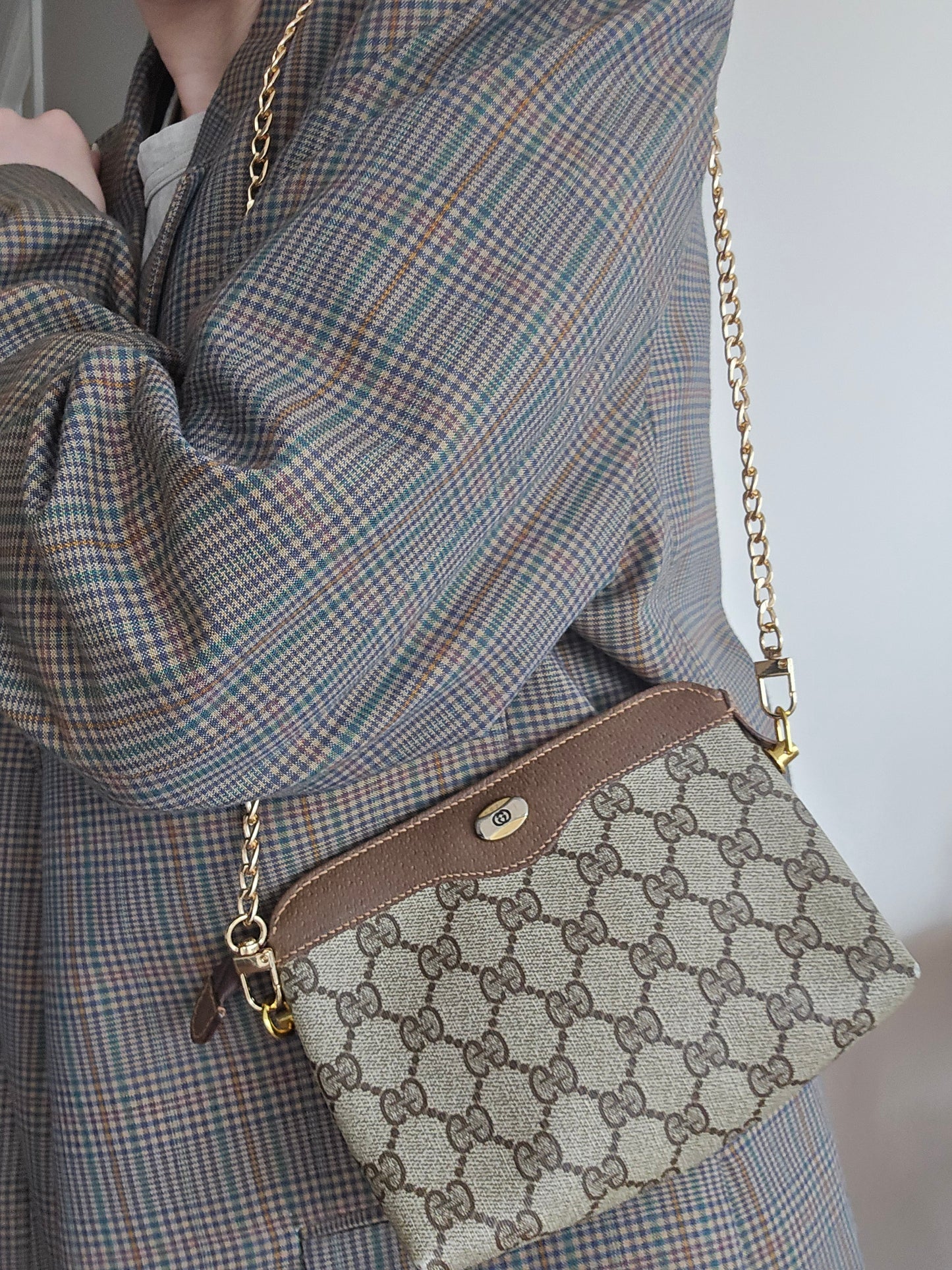 Gucci Upcycled Brown Purse