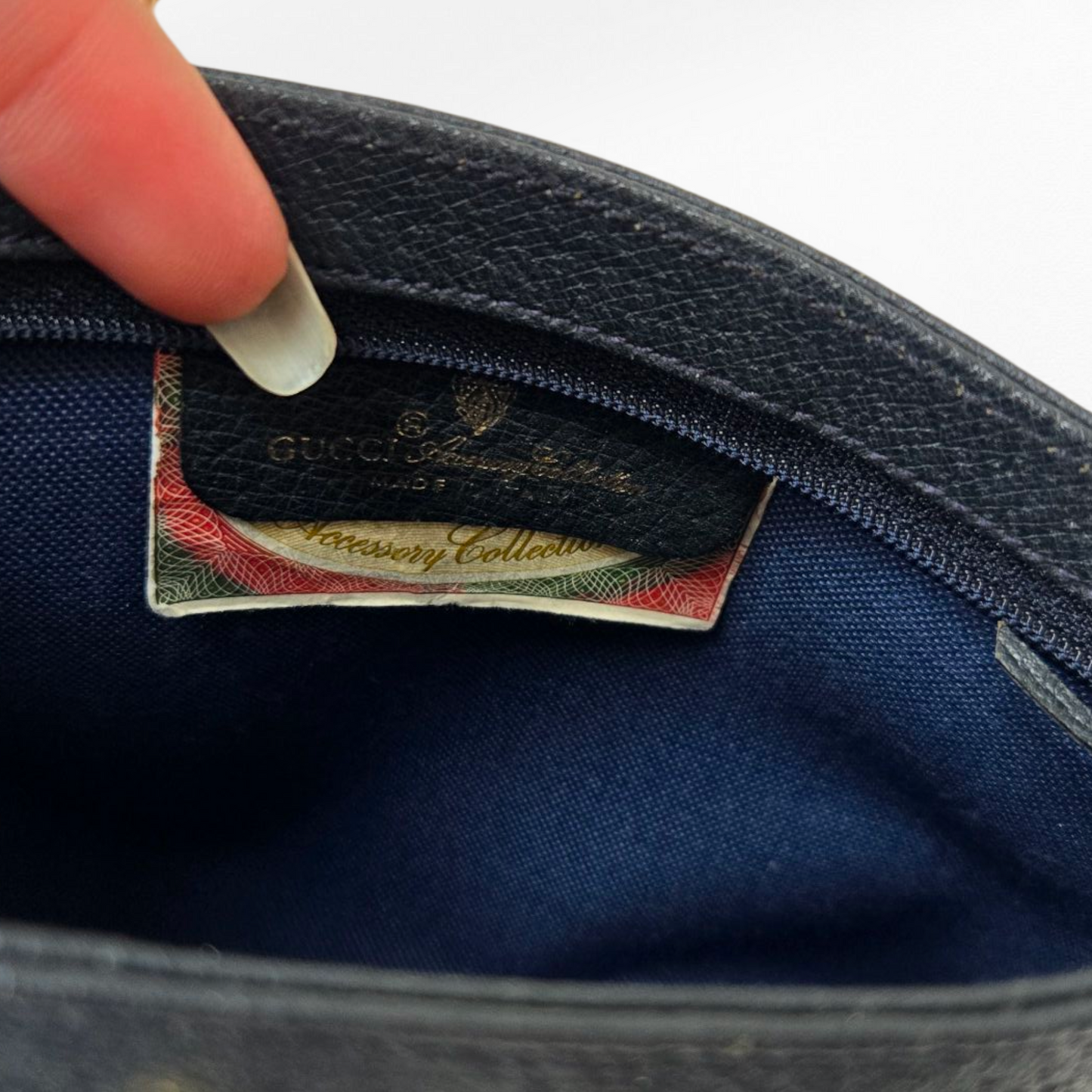 Gucci Upcycled Blue Purse