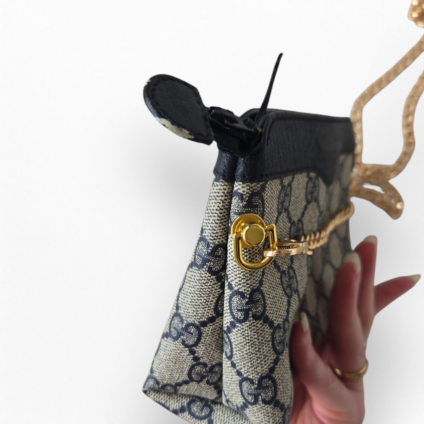 Gucci Upcycled Blue Purse