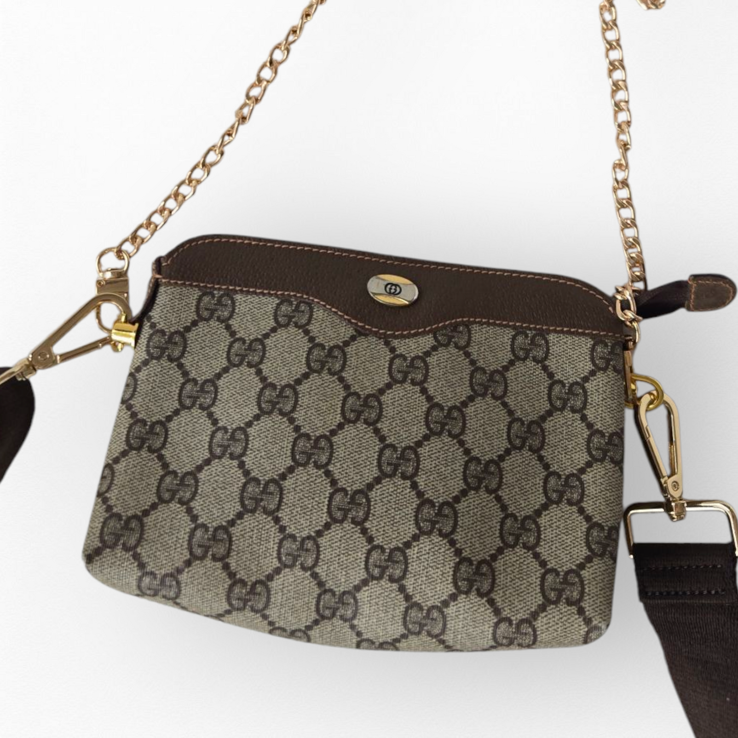 Gucci Upcycled Brown Purse