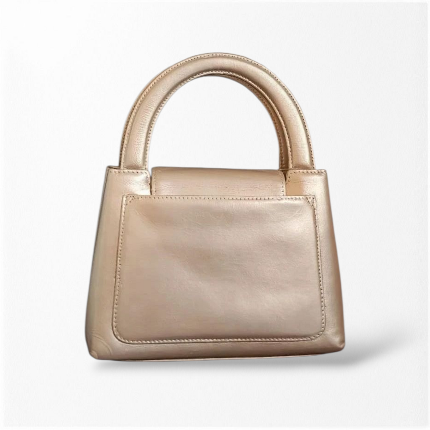 Chanel Small Kelly Gold Leather