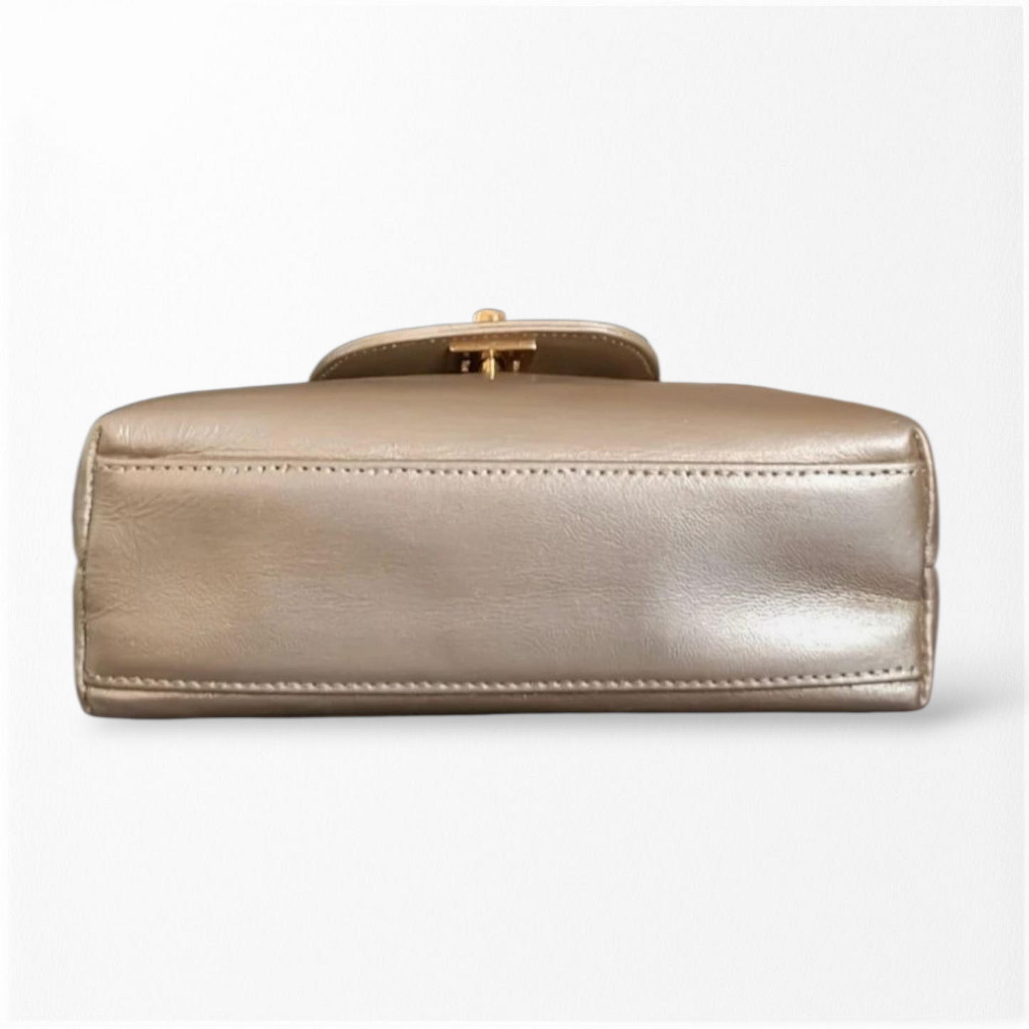 Chanel Small Kelly Gold Leather