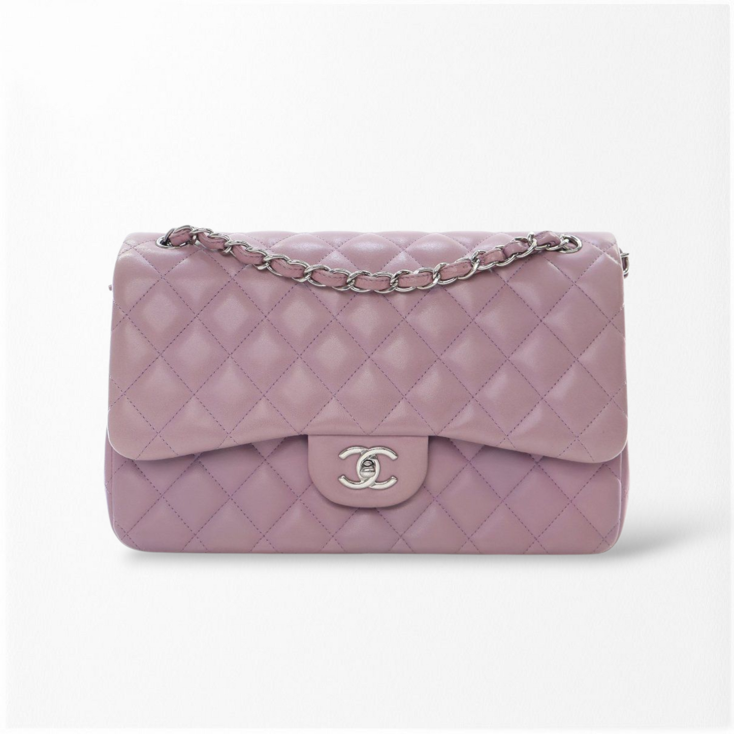 Chanel Jumbo Lilac Classic Double Flap
