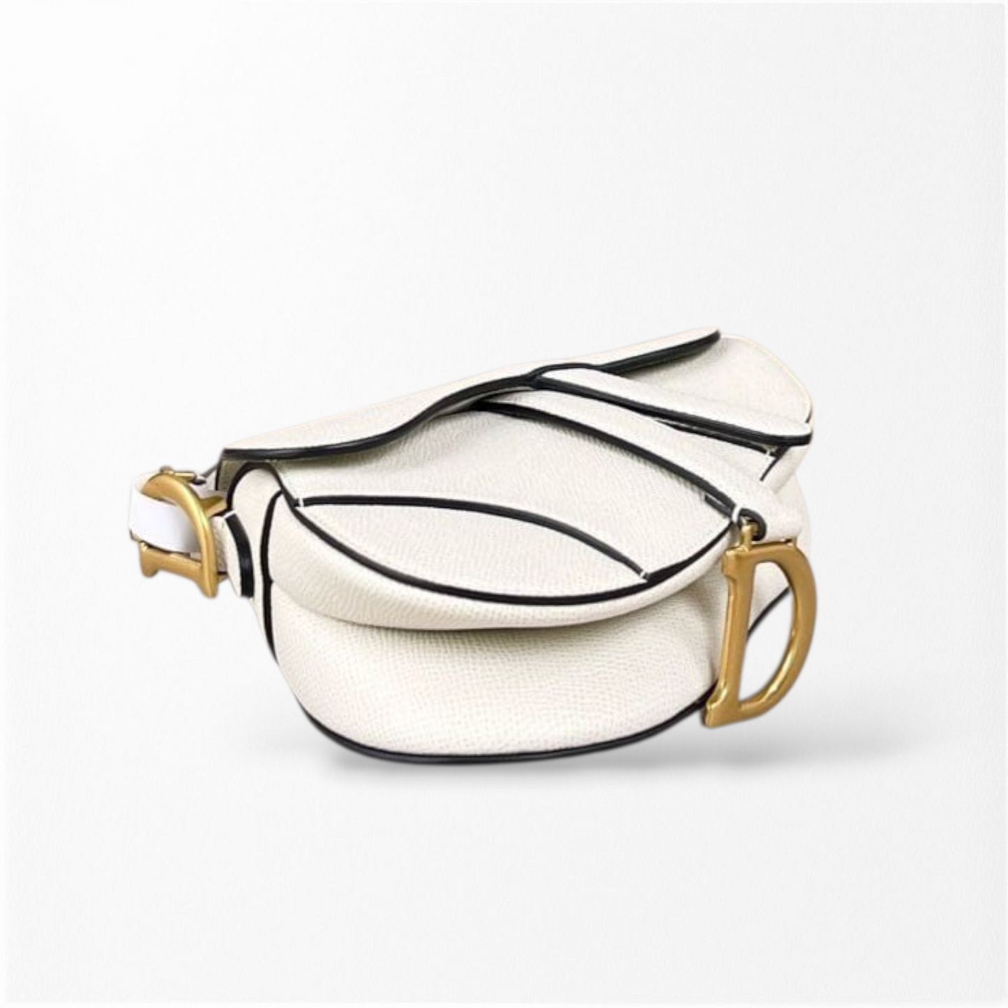 Dior Mini Saddle White with Strap