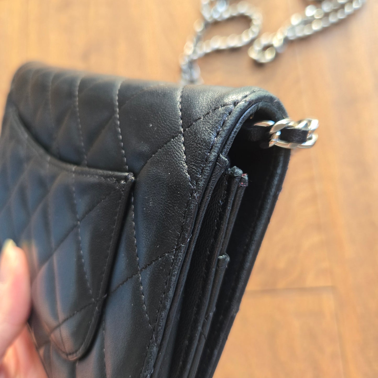 Chanel Wallet On Chain Lambskin Leather