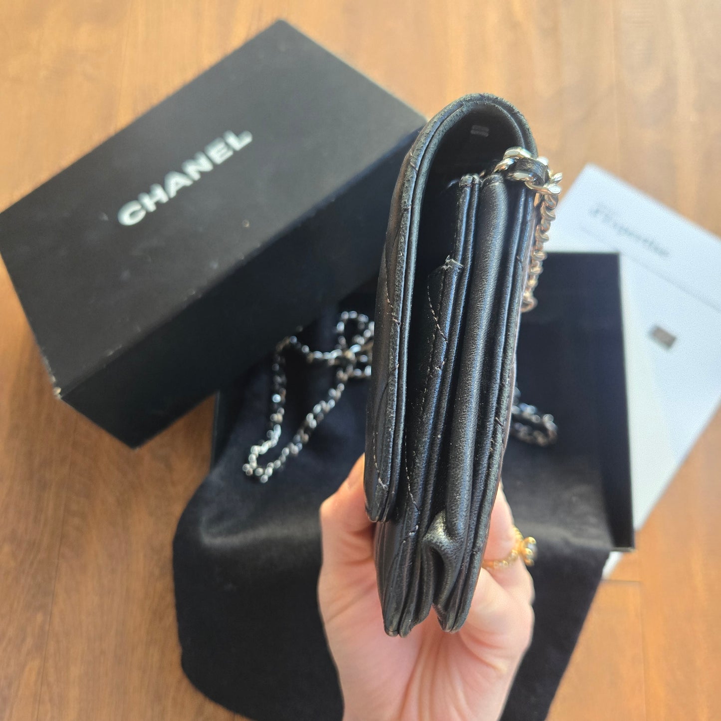 Chanel Wallet On Chain Lambskin Leather