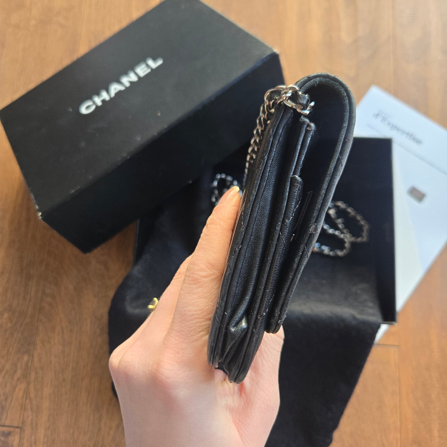 Chanel Wallet On Chain Lambskin Leather