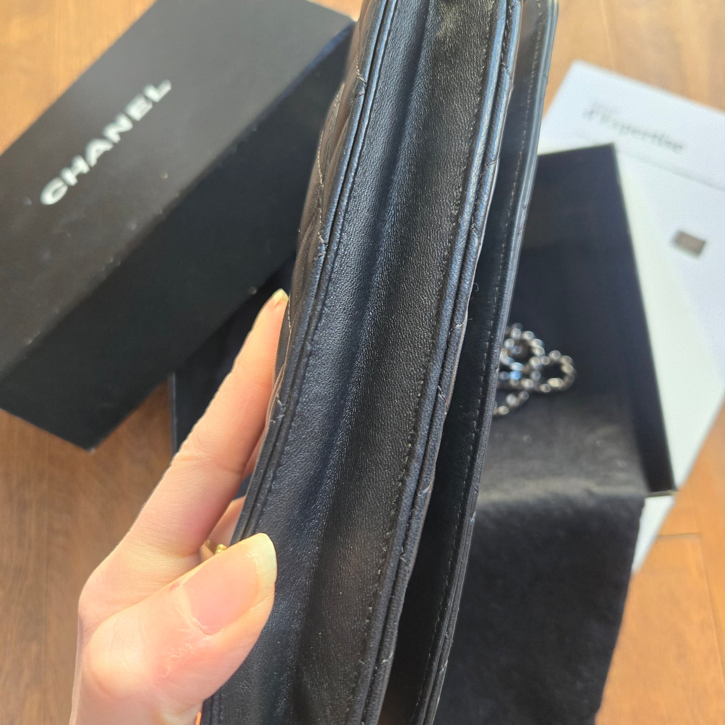 Chanel Wallet On Chain Lambskin Leather