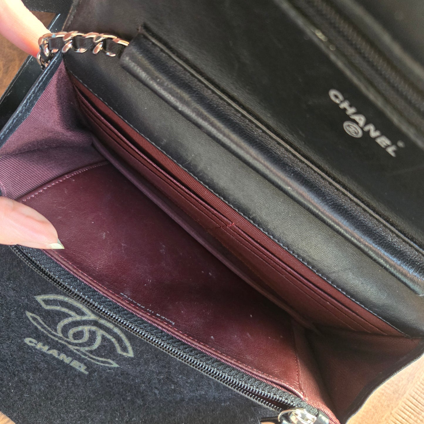 Chanel Wallet On Chain Lambskin Leather