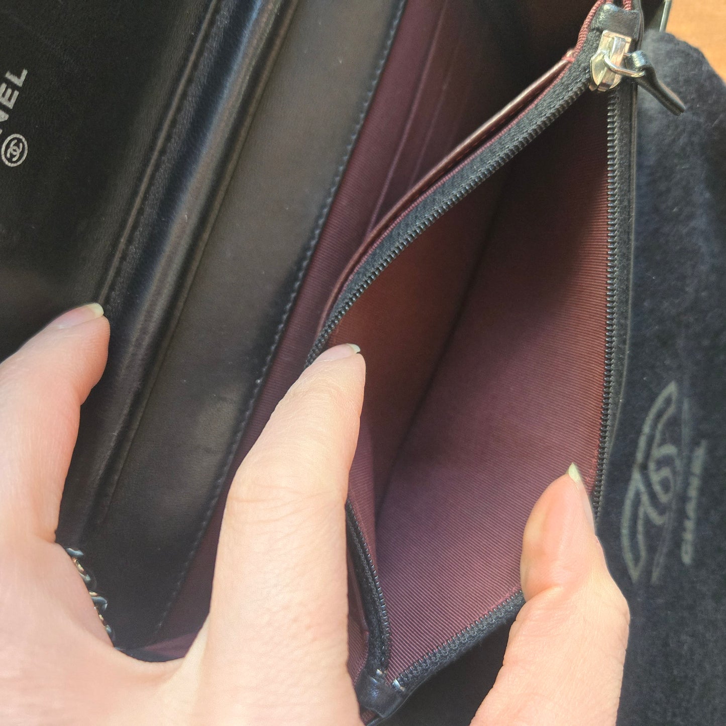 Chanel Wallet On Chain Lambskin Leather