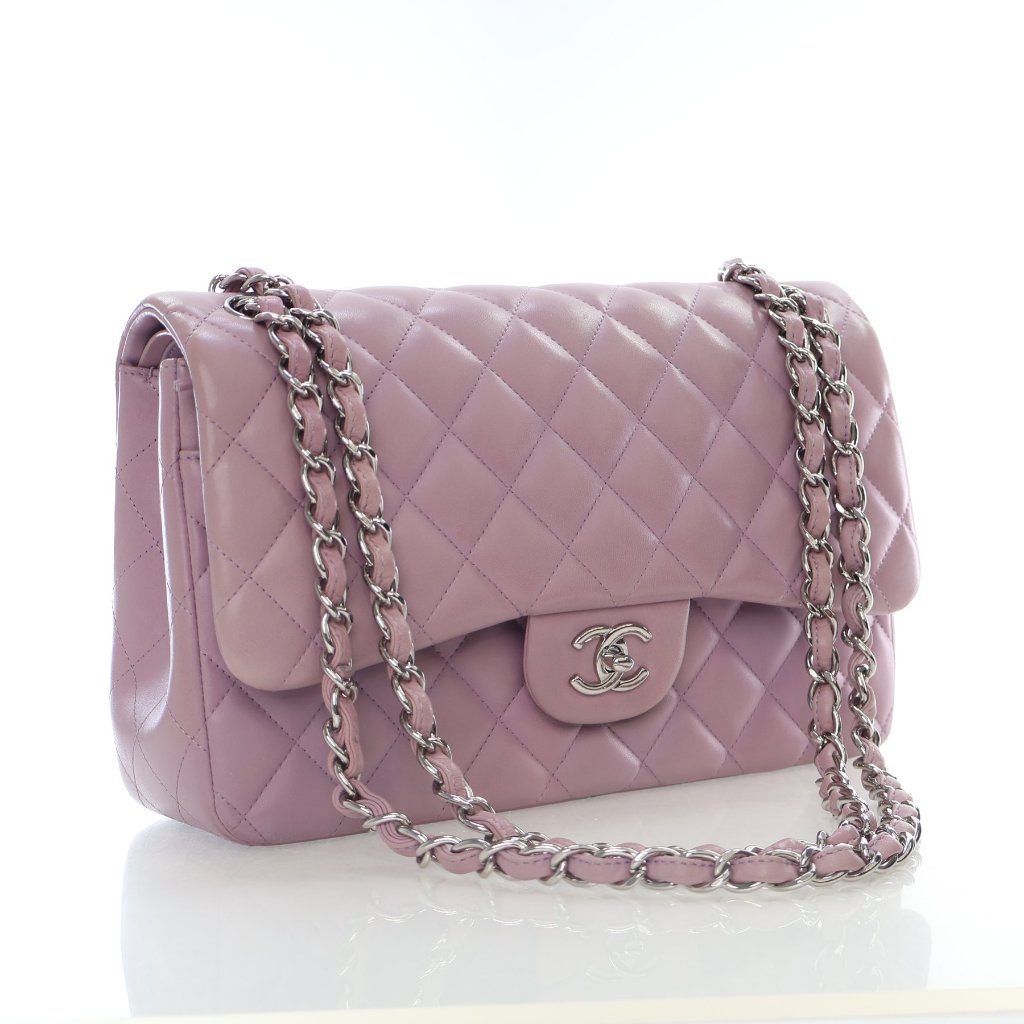 Chanel Jumbo Lilac Classic Double Flap