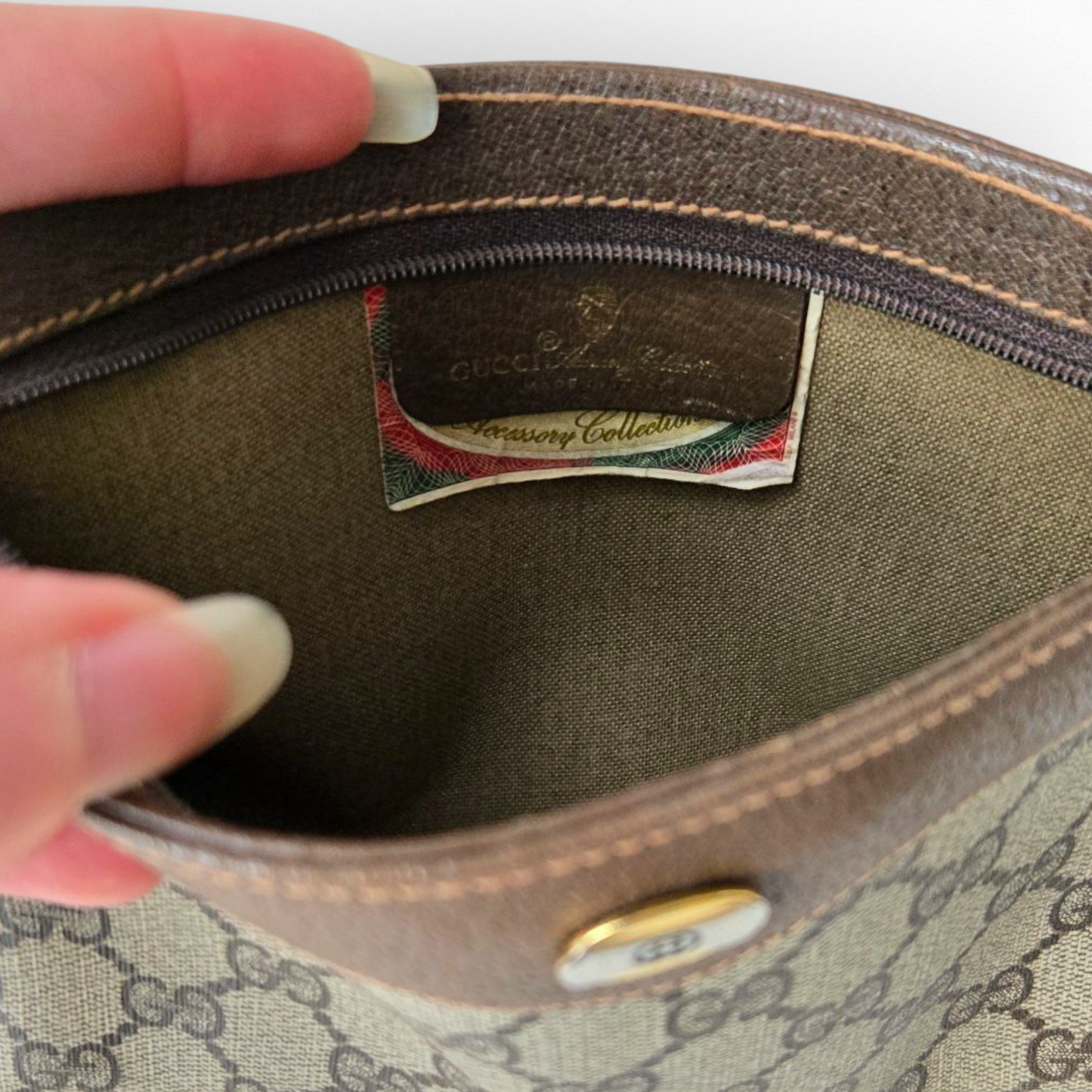 Gucci Upcycled Brown Purse