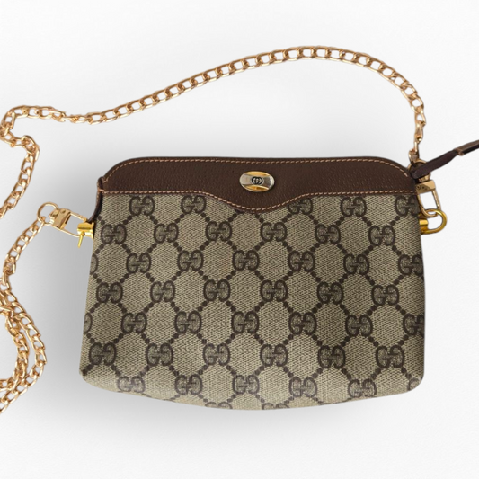 Gucci Upcycled Brown Purse