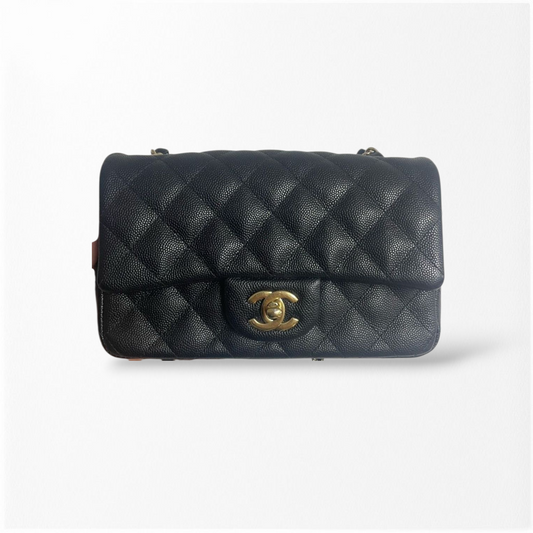 Chanel Mini Rectangular Flap Bag Caviar